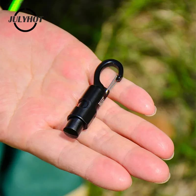 2PCS Camping Gear Durable Aluminum Alloy Tent Windproof Rope Hanger For Outdoor Camping Travel Kit Survival Buckles