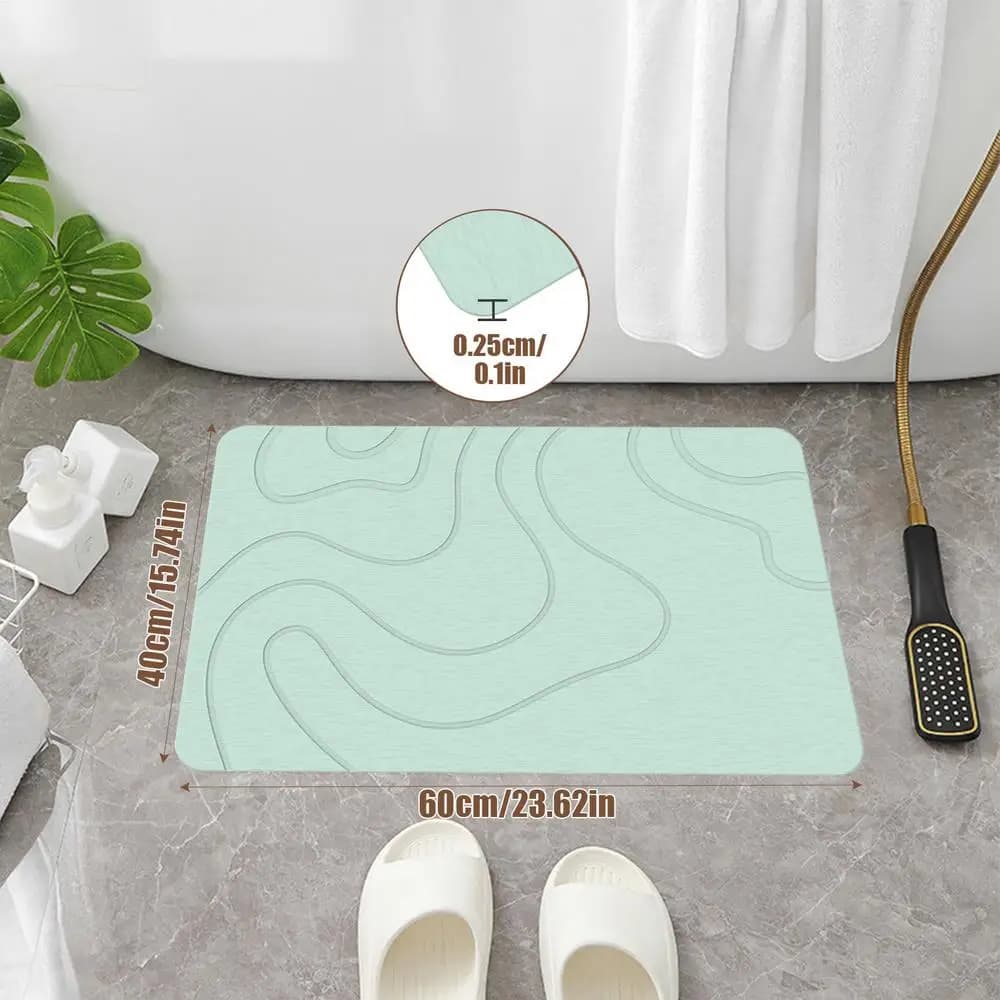 Diatomite Bath Drying Mat Non-Slip