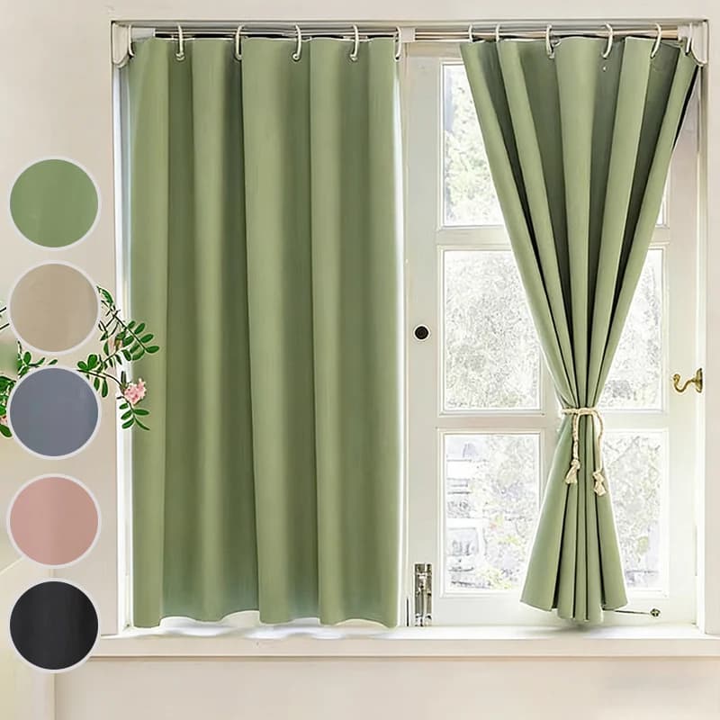 Blackout Window Curtains Rod Pocket
