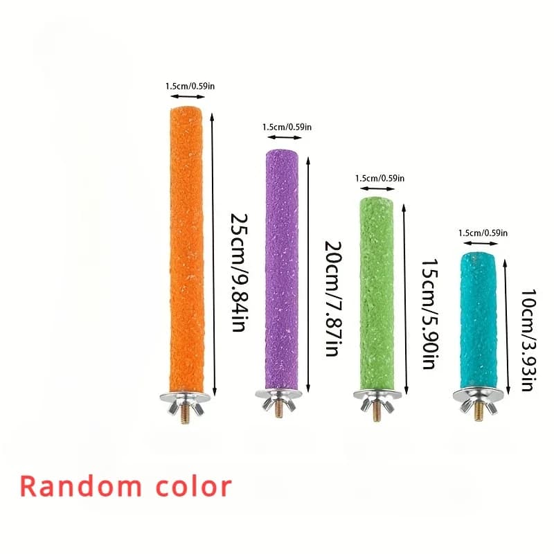 Bird Perch Grinding Stick Toy Stand