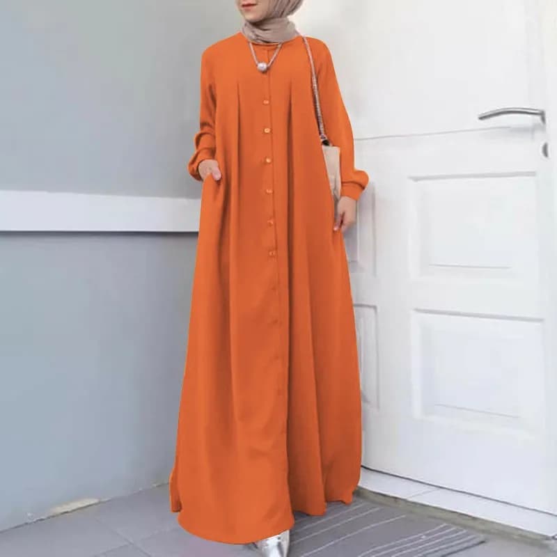 Muslim Maxi Long Sleeve Dress