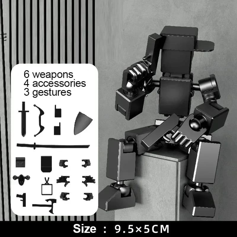 Multi-Jointed 3D Printed Robot Action Figure