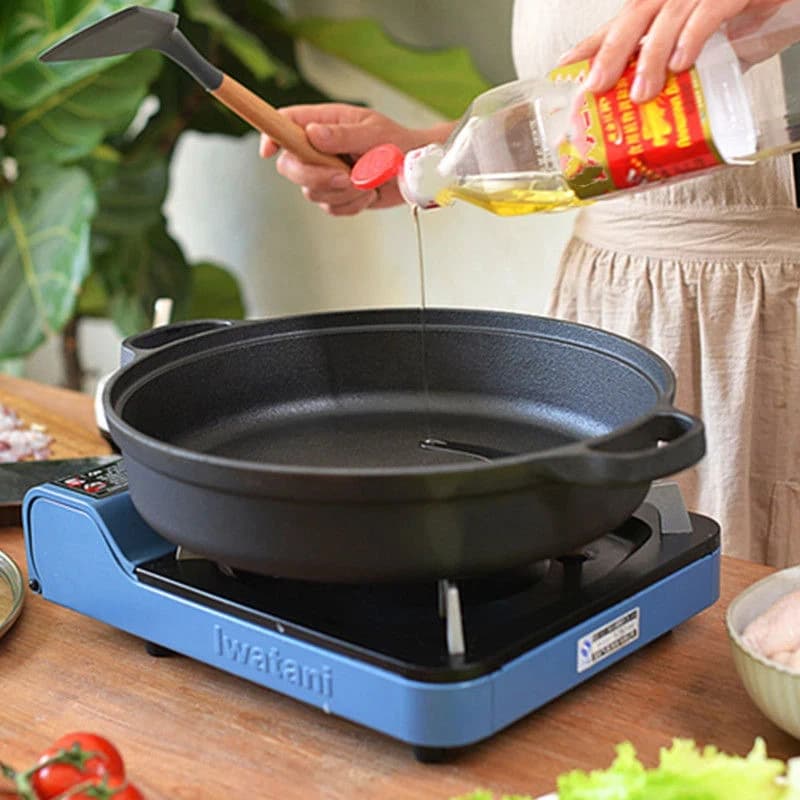 Cast Iron Skillet with Double Handles