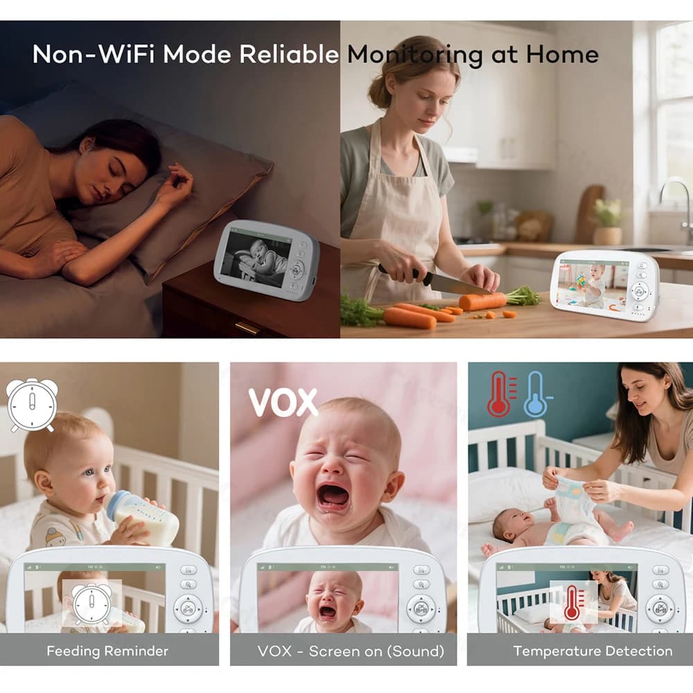 Baby Monitor with Camera and Night Vision