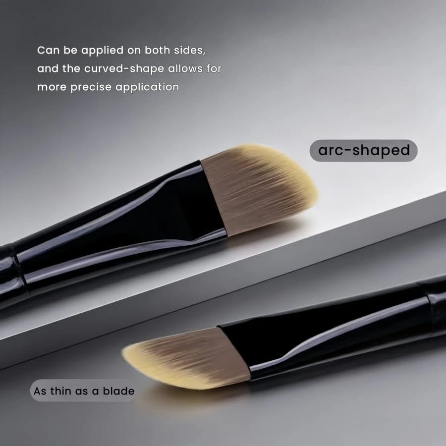 Black Curved Foundation Makeup Brushes Blush Beauty Foundation Facial Mask Care Lotion Make Up Brush Tools