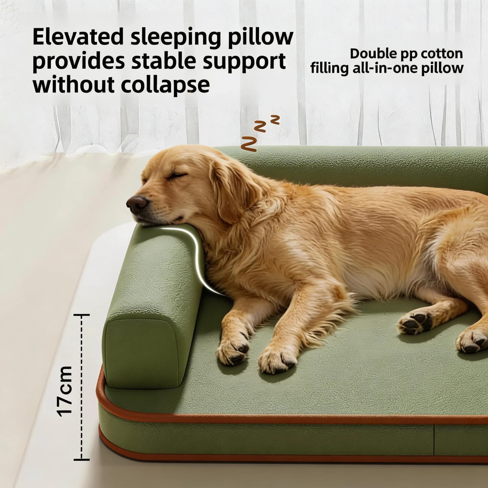 All-Season Waterproof Dog Bed for Medium and Large Dogs