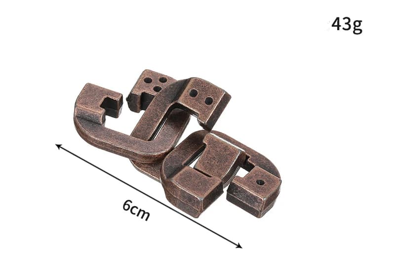Metal Lock Brain Teaser Puzzles