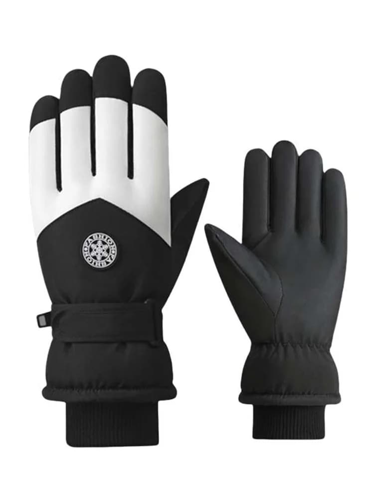 Women's Hooded Ski Suit with High-Waist Pants