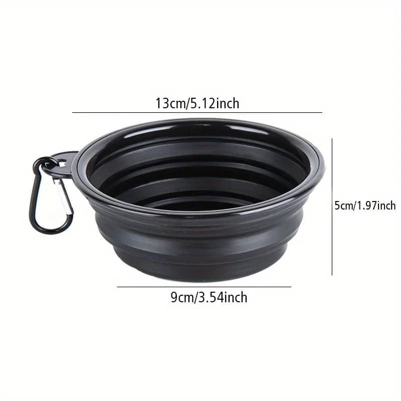 Portable Silicone Dog Folding Bowl
