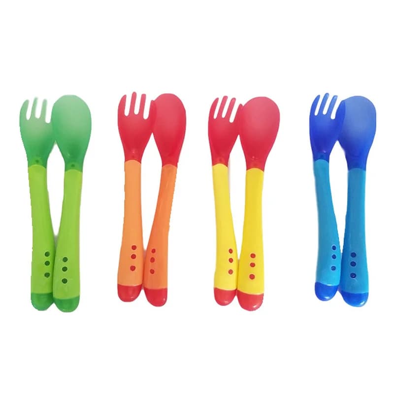 Baby Heat Sensing Spoon and Fork Set