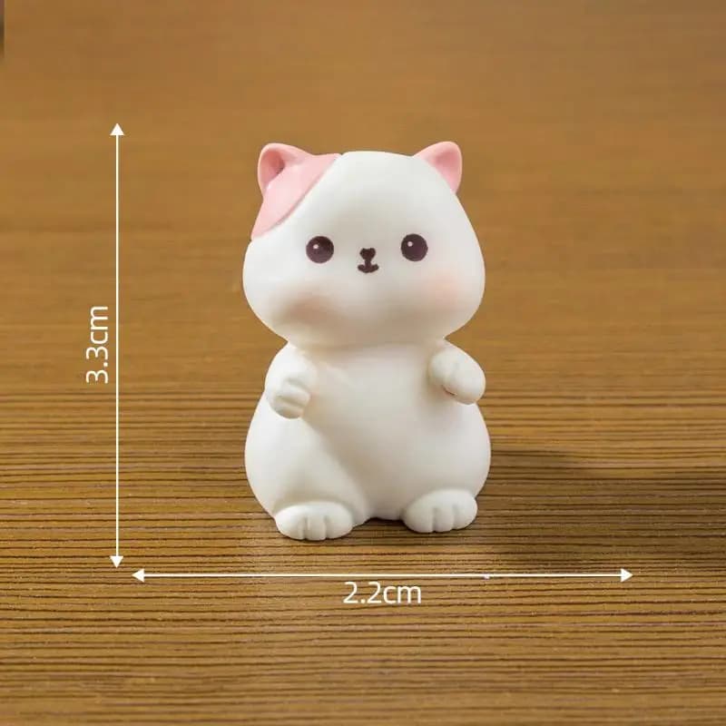 Cartoon Cat Resin Figurine