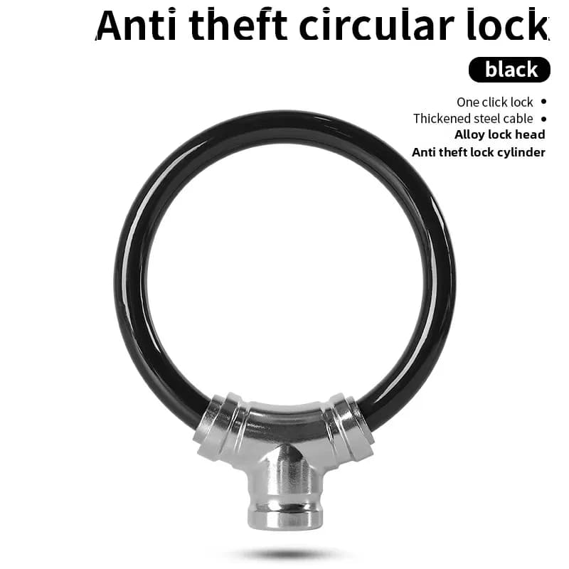 Portable Zinc Alloy Cable Bike Lock