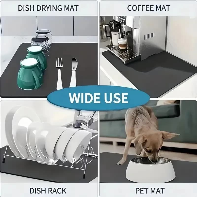 Pet Bowl Absorbent Nonslip Mat