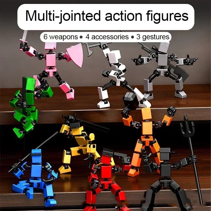 Multi-Jointed 3D Printed Robot Action Figure