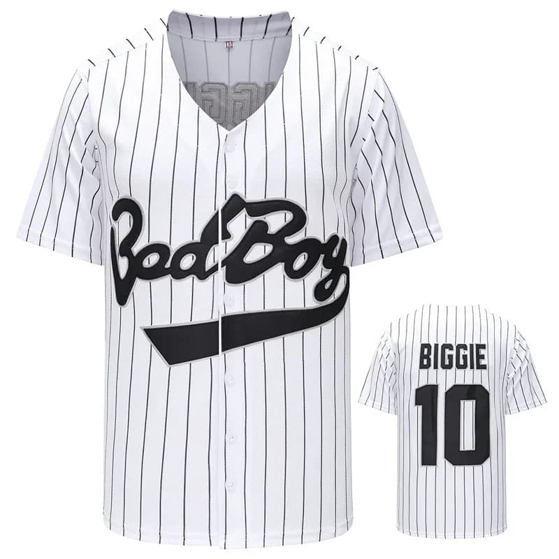 Bad Boy BIGGIE #10 Baseball Jersey