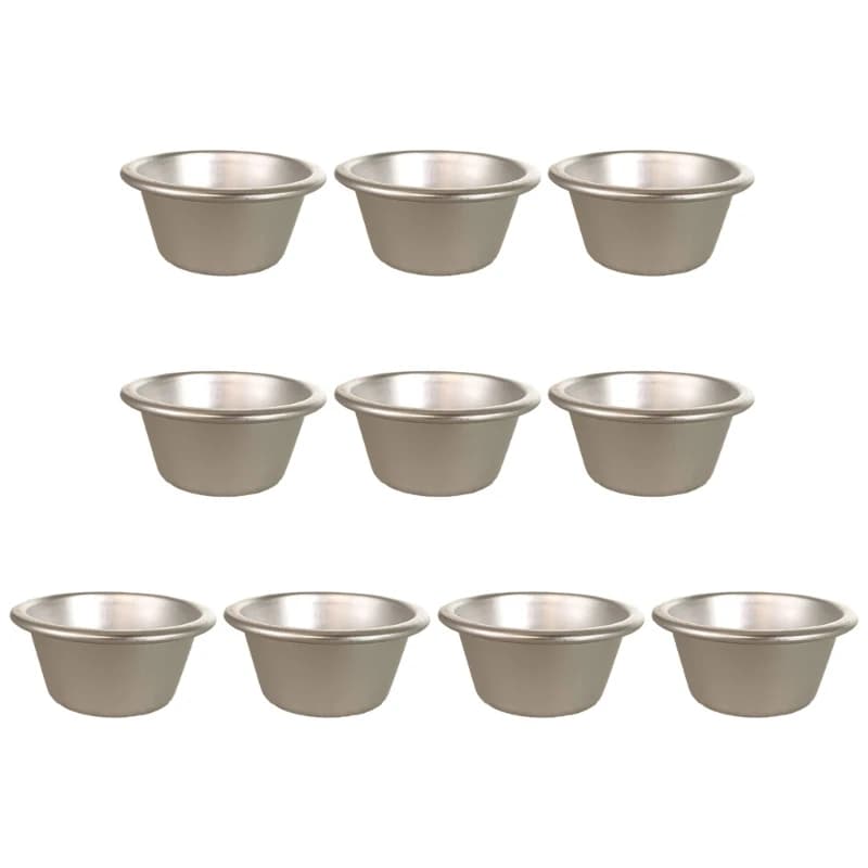 Nonstick Aluminum Muffin and Tart Molds, Pack of 10