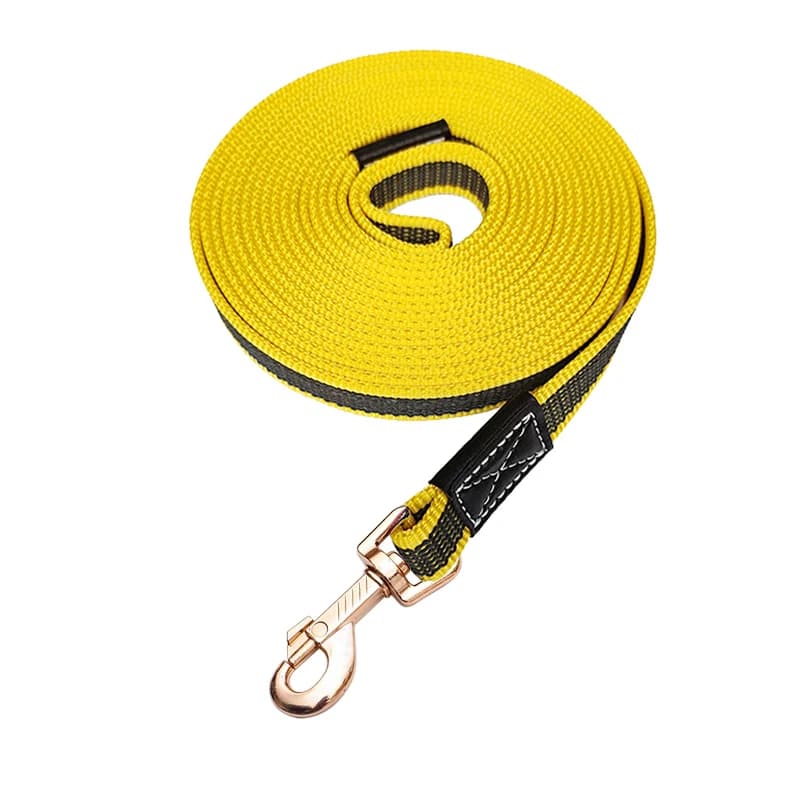 Adjustable Nylon Dog Leash with Rubber Grip
