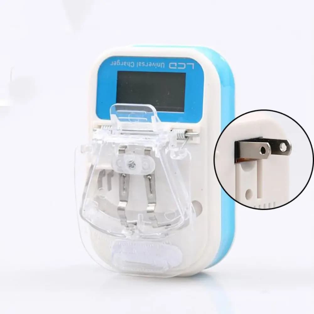 Portable Universal Battery Charger with LCD Display