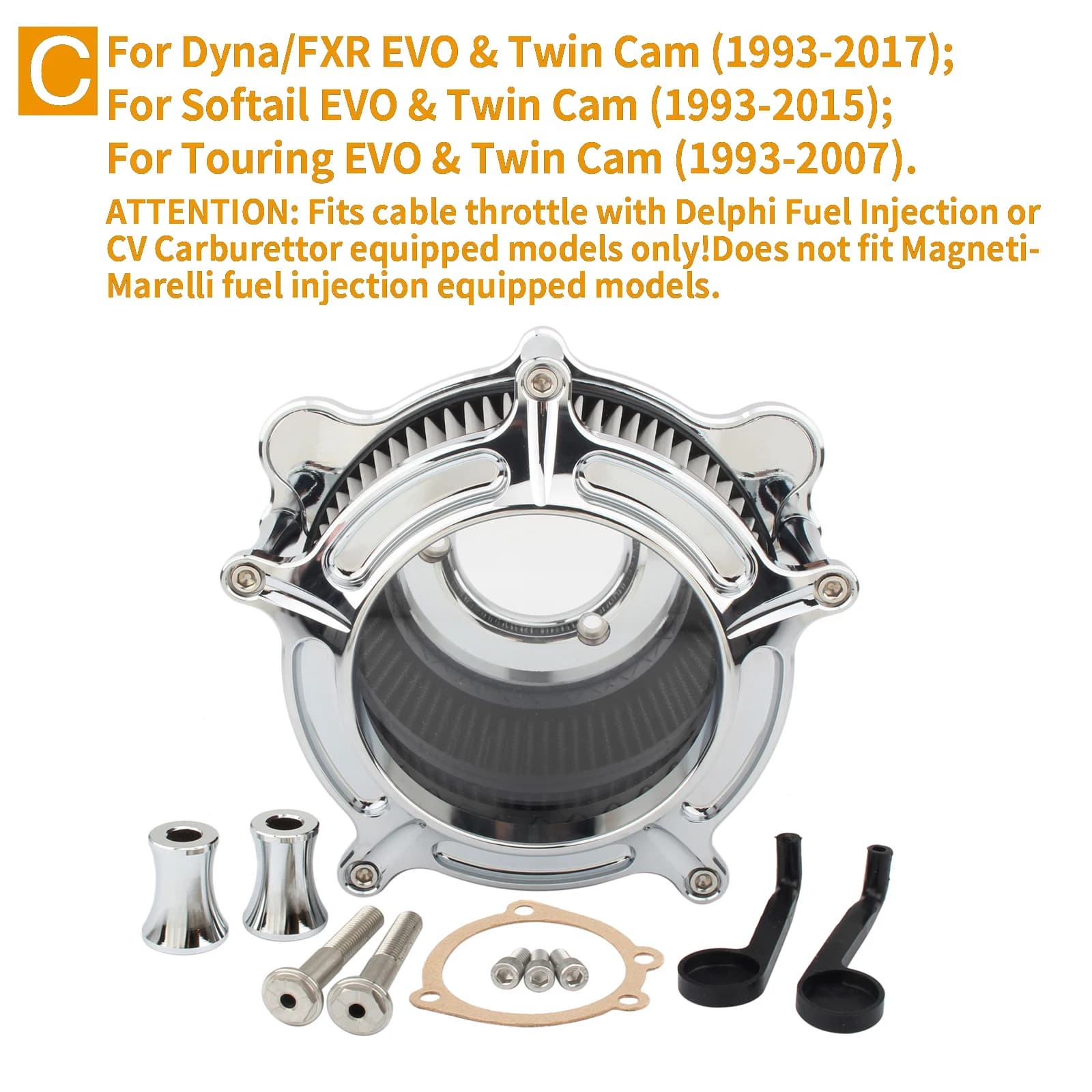CNC Air Cleaner Intake Filter for Harley