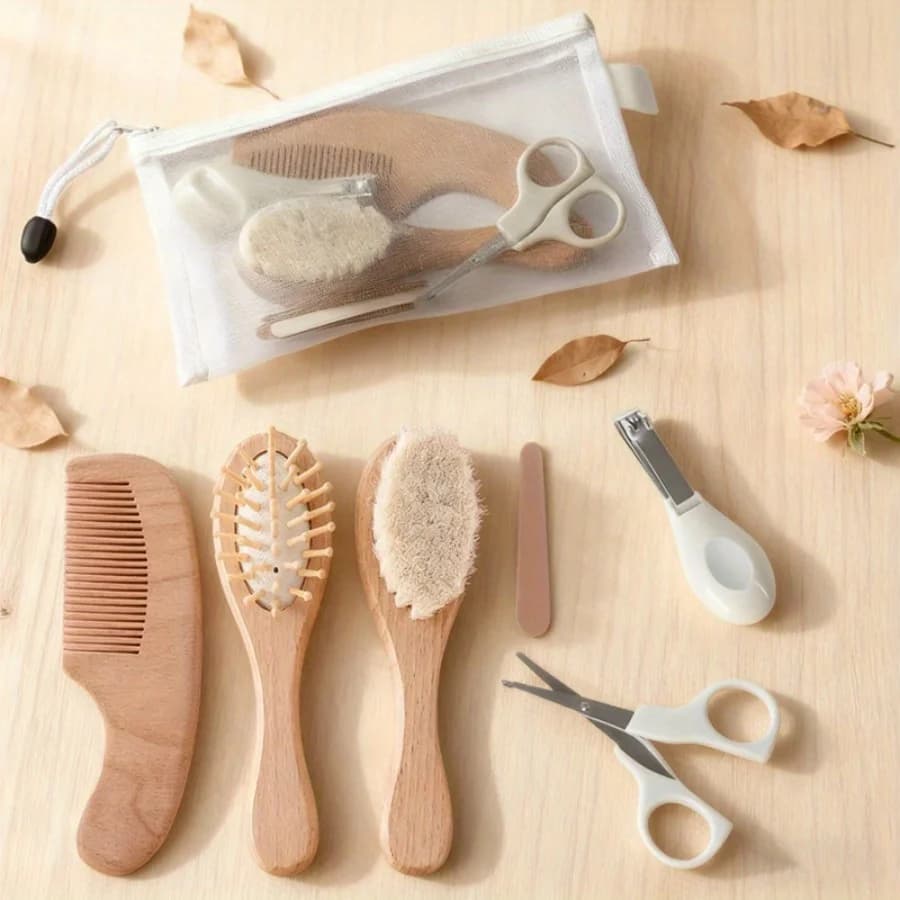 Baby Care Set with Scalp Brush and Nail Tools
