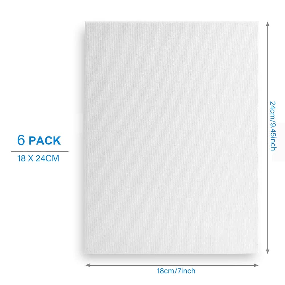 Canvas Panels Gesso Primed White