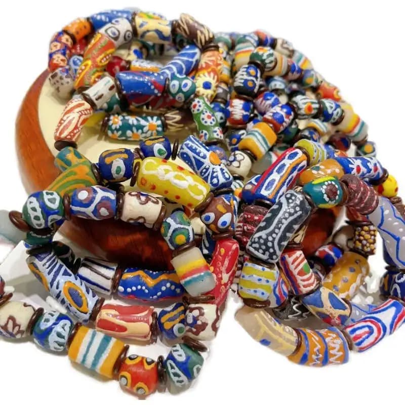 Handmade Lampwork Beaded Stretch Bracelet