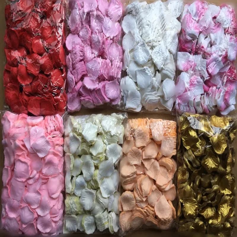 Festive Wedding Decor 5500 Pieces Rose Petals Flowers Confetti Party Colorful Birthday Celebrate Stage Supplies