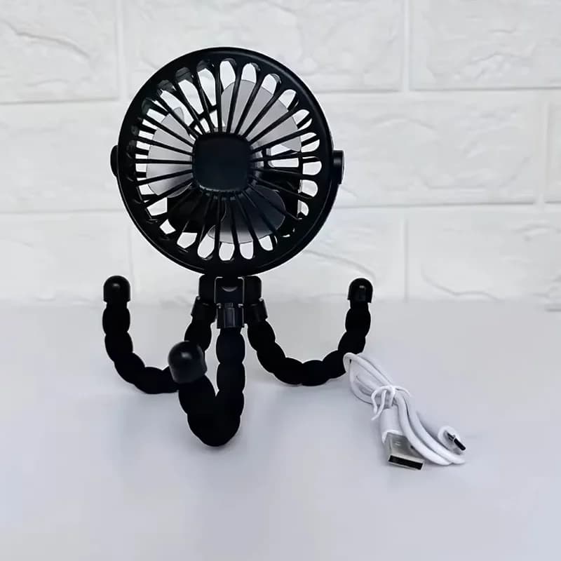 Portable Tripod Fan with USB Charging