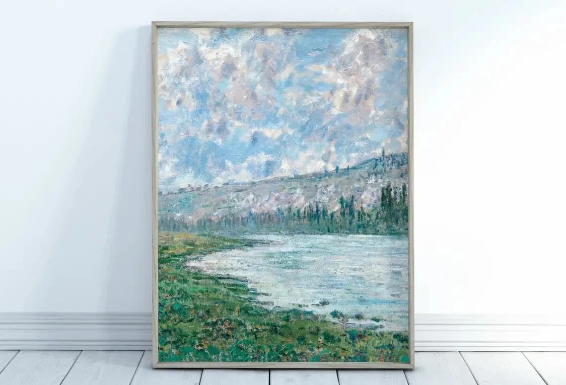 Modern Abstract Landscape Canvas Wall Art Print