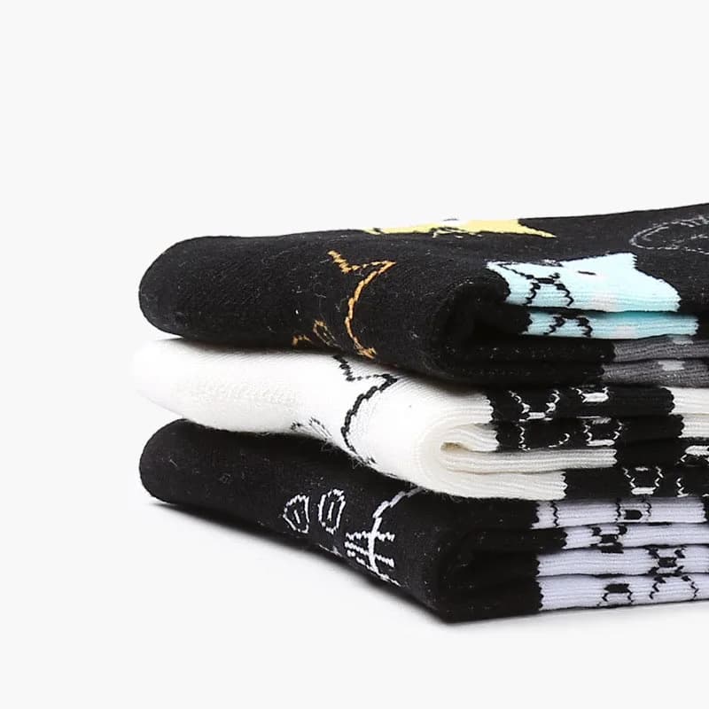 New Women Cotton Socks Cat Cartoon Animal Funny Socks Cute Lovely Colorful Fashion Socks Meias
