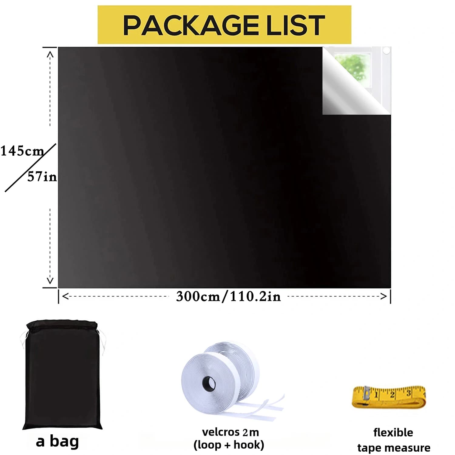 Blackout Window Privacy Film Light Blocking Black