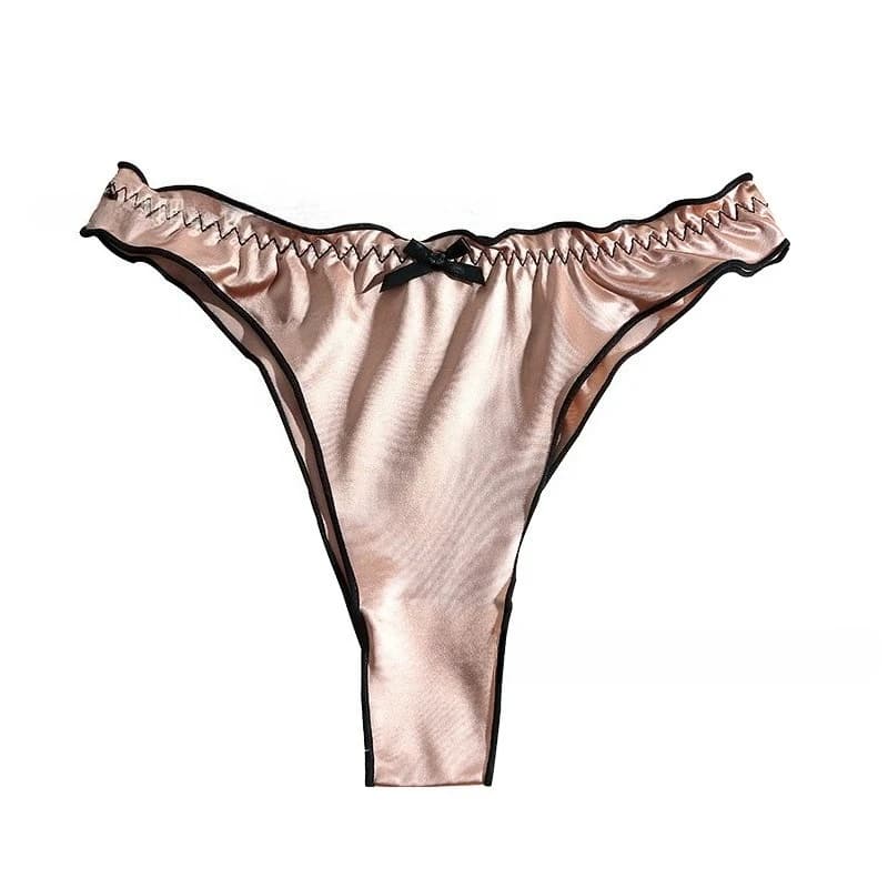 Women's Low-Rise Ruffled Thong Briefs