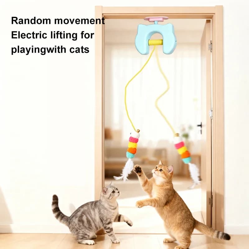 Cat toys, cat teasing sticks, self soothing tool with suction cup, long pole, pet cat toys, pet supplies