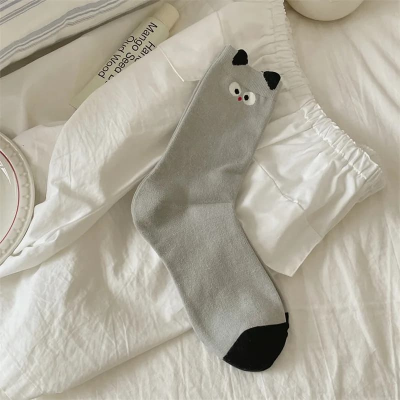 Women's Striped Cotton Casual Socks