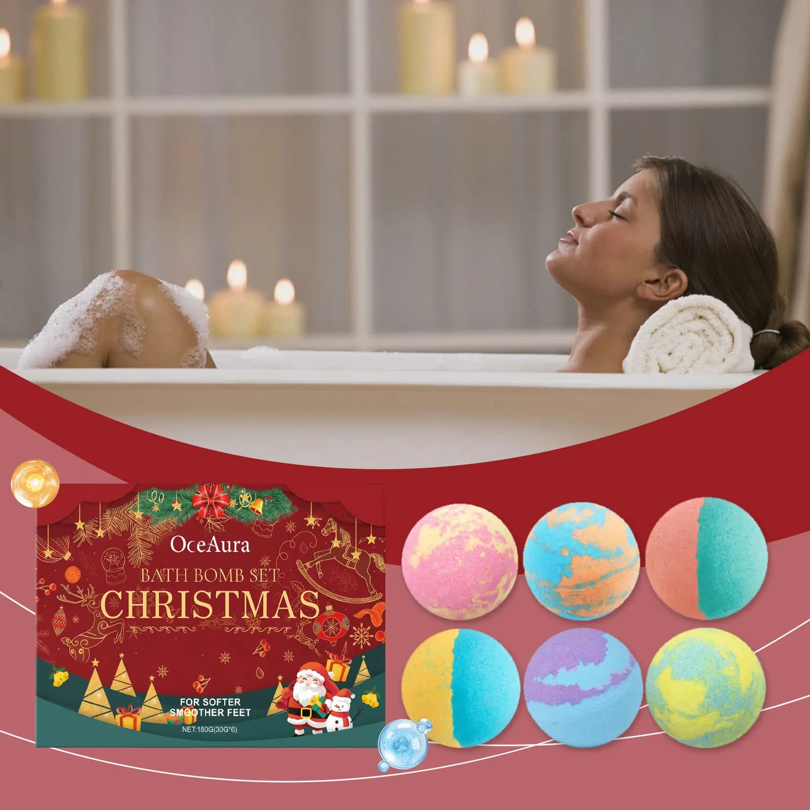 Kids Bath Bombs with Surprise Bubble Bath Balls