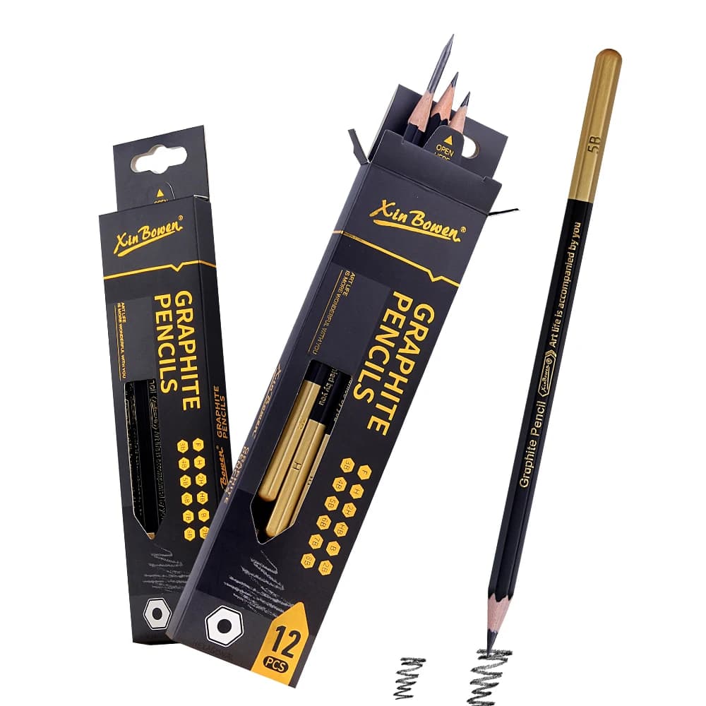 Charcoal Sketch Pencils Set 12 Pieces