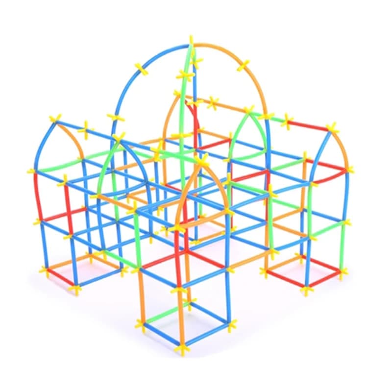 Straw Building Blocks Construction Set