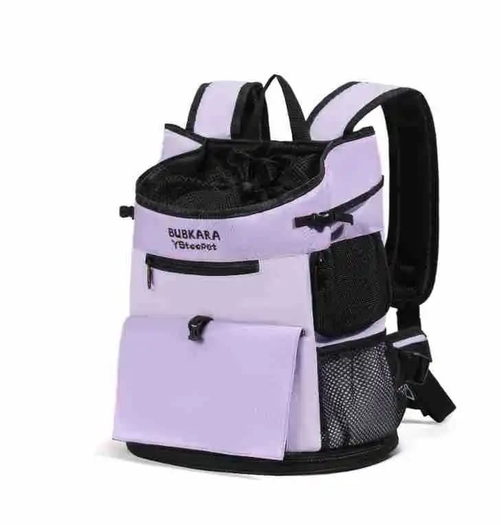 Pet Carrier Backpack with Front-Carry Ventilation