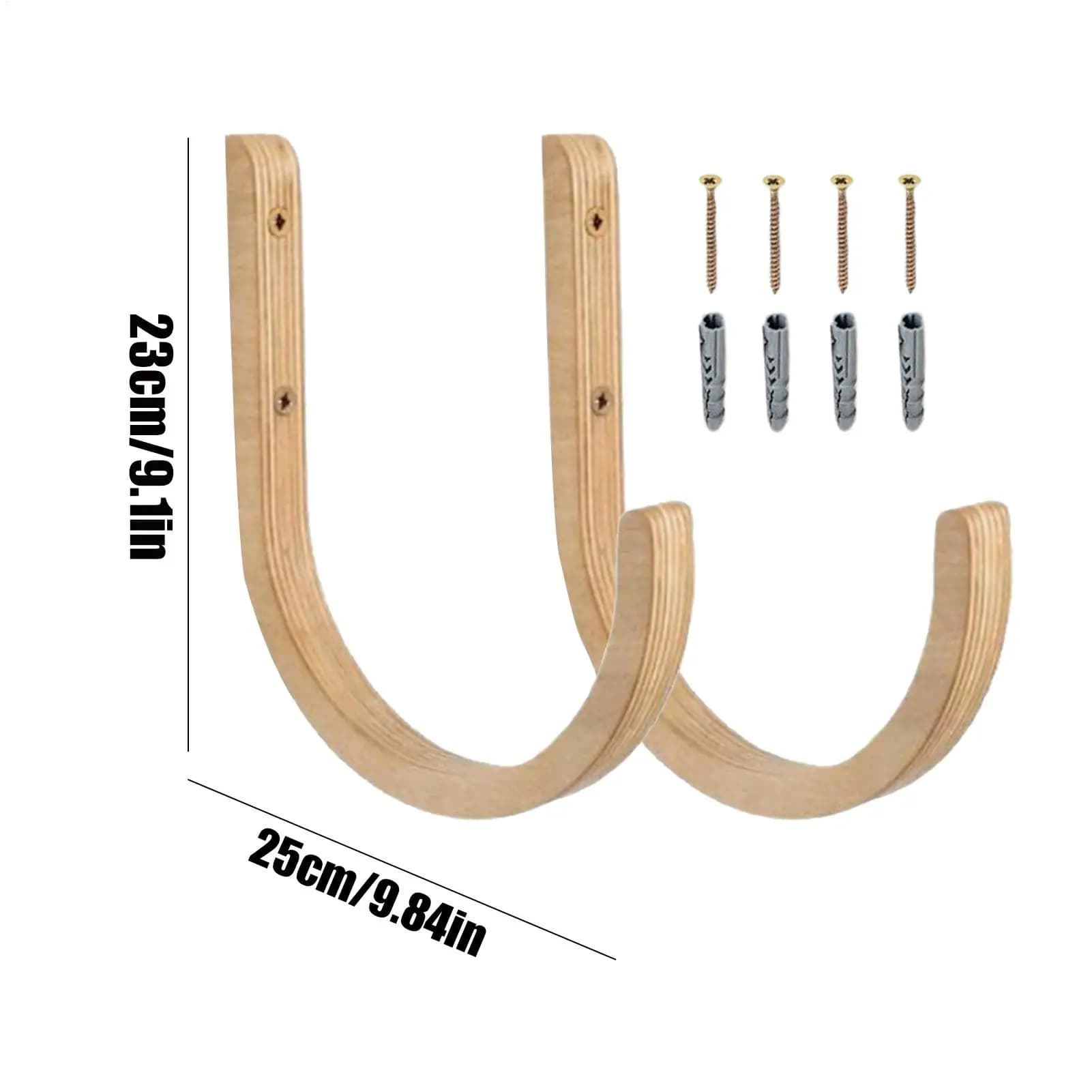 Wooden Yoga Mat Wall Organizer Rack