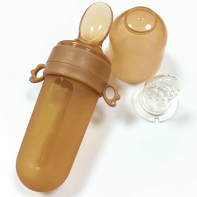 Baby Food Feeding Eat Fruit Complementary Food Baby food Bag Feed Rice Cereal Spoon Silicone Pacifier Tool Baby Accessories