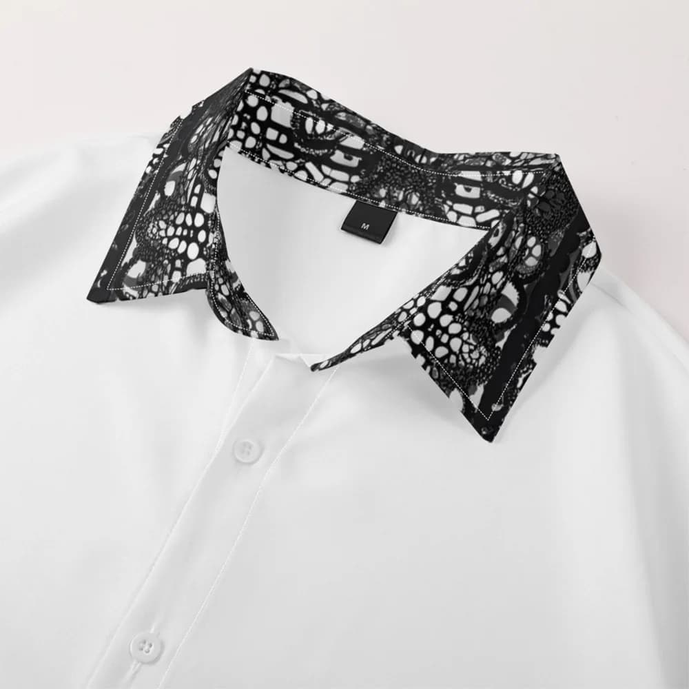 Retro Floral Hawaiian Button-Up Shirt