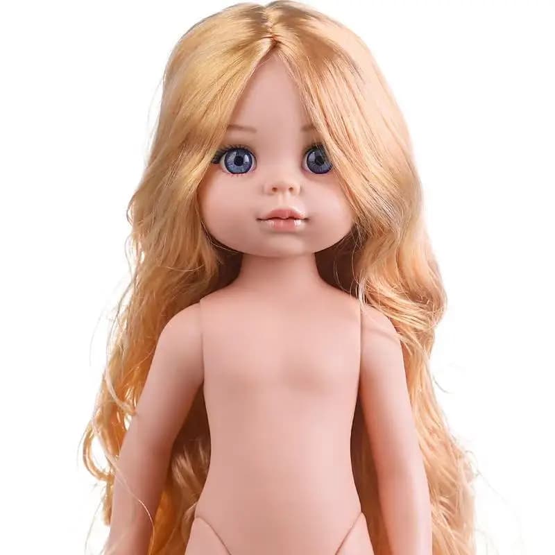 12 Inch Articulated Girl Doll with Hair and Eyes