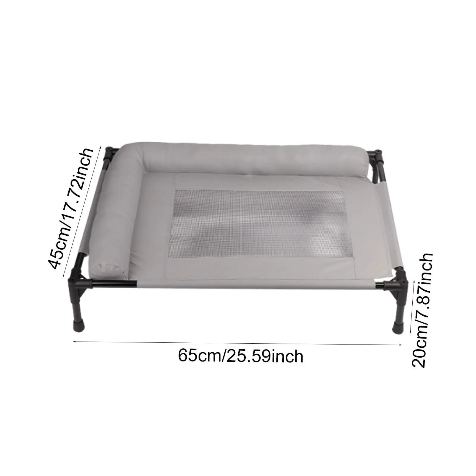 Elevated Pet Bed Multifunctional Outdoor Spacious Heavy Duty Easy Clean Comfortable Indoor Pet Supplies Accessory Metal Frame