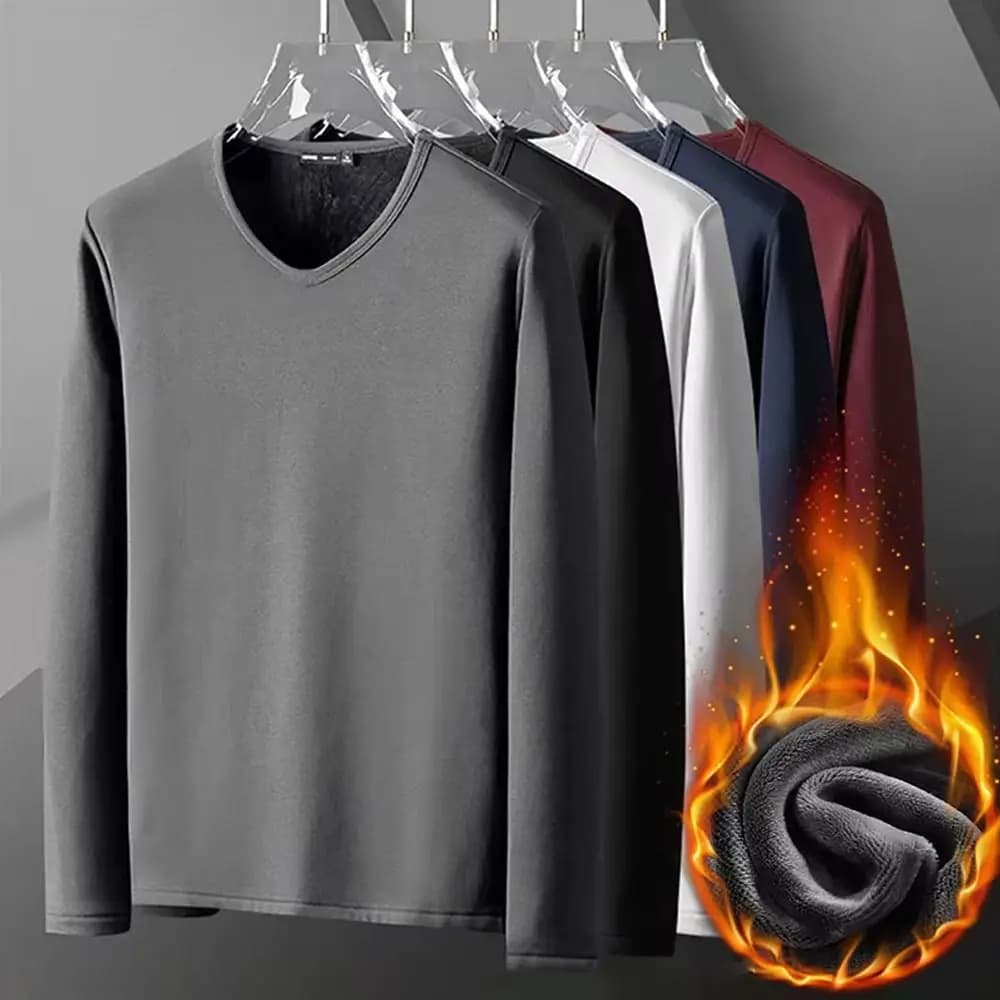 Men's Polyester Thermal Underwear Top