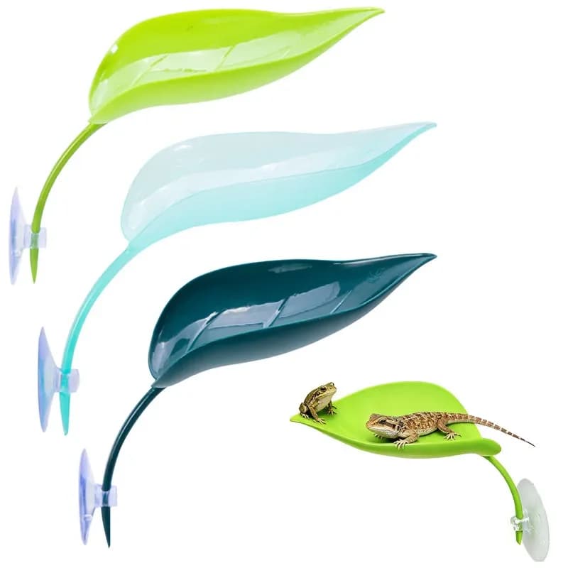 Reptile Basking Leaf Terrace With Suction Cup