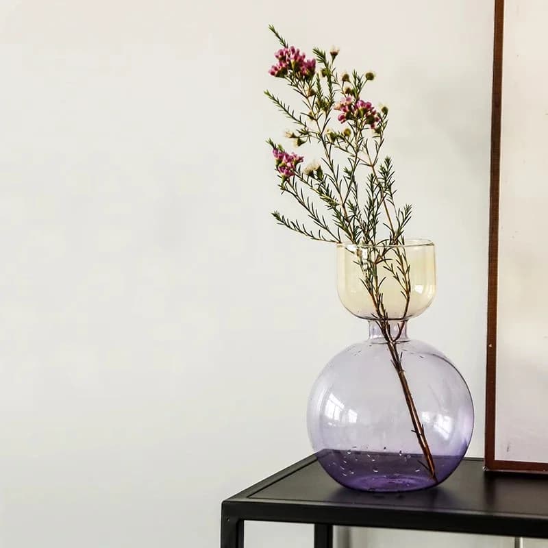 Glass Bud Vase Set of 2