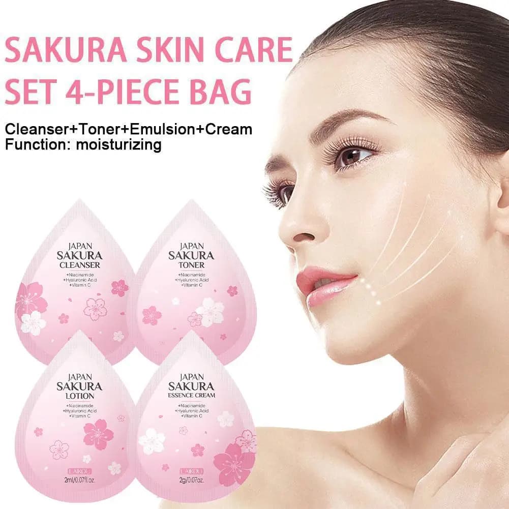 Hydrating Skin Care Set,10pcs Mini Travel Skincare Products,Including Face Wash, Serum, Toner, Lotion,Face Skin Care Routine Kit