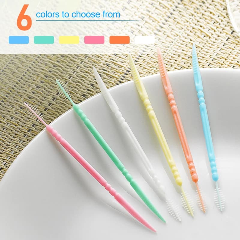 Disposable Double-Ended Dental Floss Toothpicks