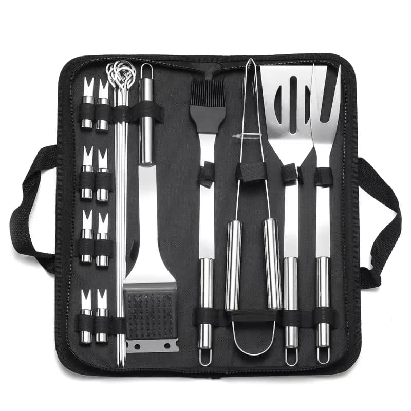 Stainless Steel BBQ Grill Utensils Set With Bag