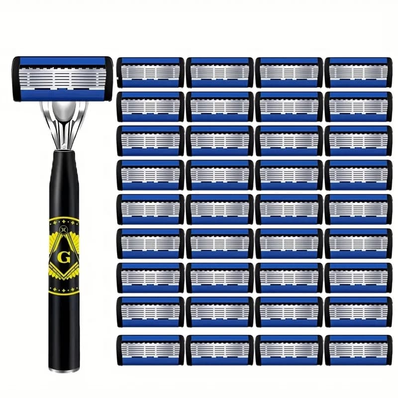 Men's Safety Razor with Anti-Slip Handle